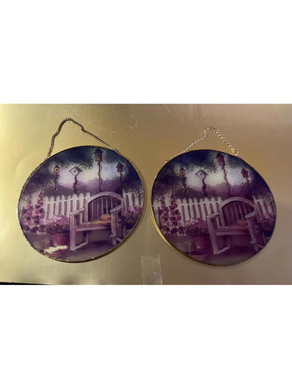 Cottage Garden Stained Glass Suncatcher, Fairy House Window Hanging